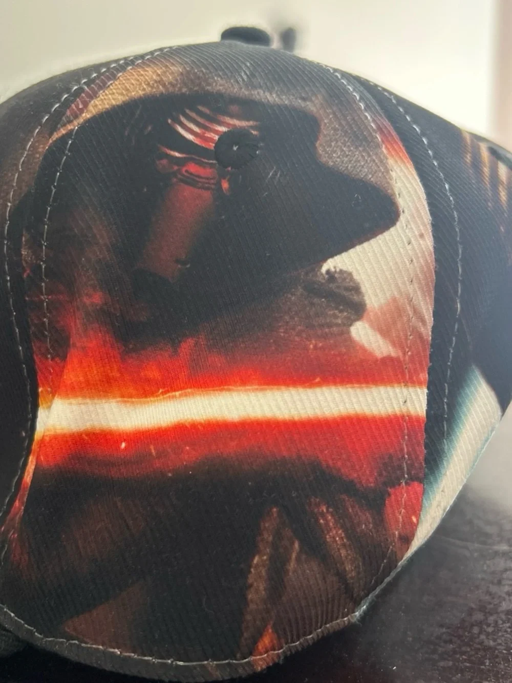 Star Wars Black and Orange Kylo Ren Embroidered Snapback Hat